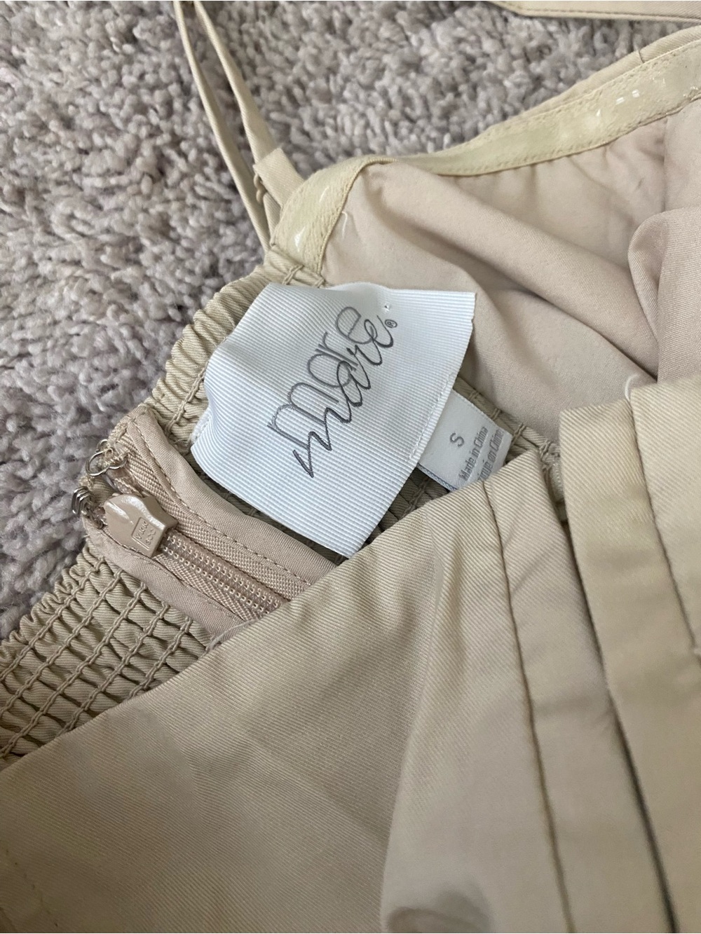 Anthropologie Mare Mare Square-Neck Pleated Mini Dress - Picture 4 of 4